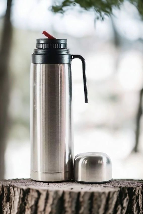 1000ML New Bullet Yerba Mate Thermos Vacuum Insulation Mate Tea Flask with Handle Travel Outdoor Thermos Water Bottle